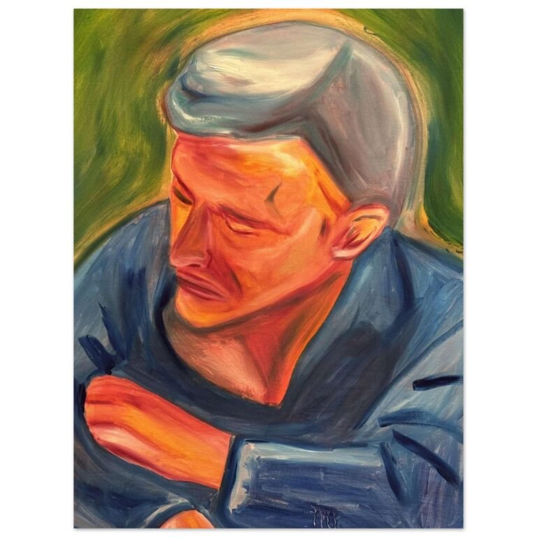 Fine Art Poster/ mann i skogen